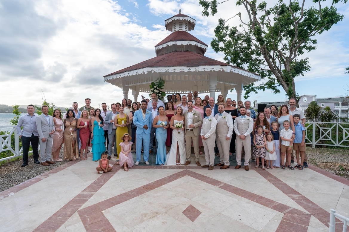 photo de groupe mariage